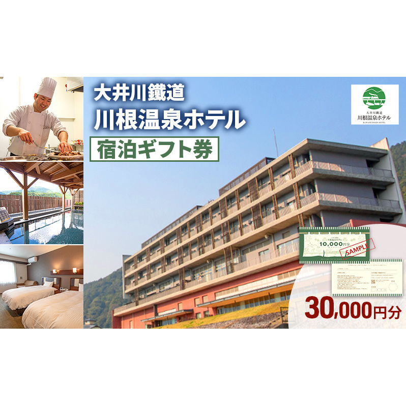 大井川鐵道川根温泉ホテル ふるさと納税宿泊ギフト券 30,000円分 チケット ギフト券 宿泊　川根温泉 SL 島田市 静岡県