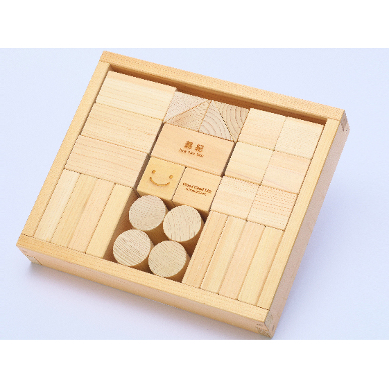 木こりの積木ランド S 玩具 おもちゃ 工芸品 桧 檜 ヒノキ