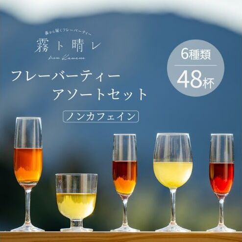 『霧ト晴レ』フレッシュフレーバーティー　ノンカフェインセット（6種類48杯分） 飲料類 お茶 おやすみ前 妊娠 授乳中 安心 植物由来 自然 やさしい 