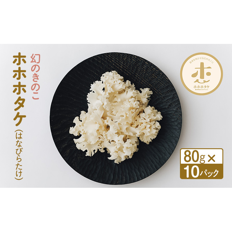 ホホホタケ はなびらたけ 80g 10パック 幻のきのこ ハナビラタケ 幻 きのこ キノコ すき焼き アヒージョ 天ぷら スープ 静岡 静岡県 島田市
