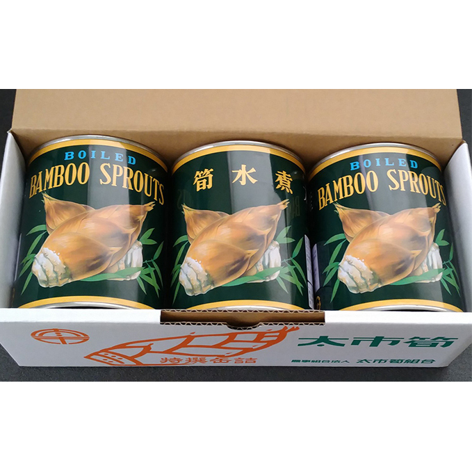太市産筍 Dセット 筍水煮500g×3缶 缶詰 野菜