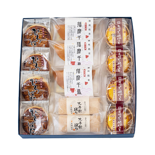 播磨銘菓撰　福禄寿　13個入 お菓子 スイーツ 和菓子 焼菓子 なると金時芋 風味豊か 竹籠 スイートポテト どら焼き 手作り 最中 詰め合せ 