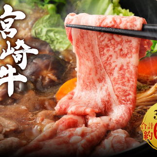 宮崎牛 切り落とし すきやき 3点セット 合計約600g 黒毛和牛 牛肉 和牛 セット ロース 肩ロース バラ スライス 小分け すき焼き すき焼  特別な日 誕生日 記念日 プレゼント 贈り物 贈答 ギフト お肉 冷凍 国産 九州産 宮崎県産 送料無料 日本一 祝！宮崎牛は、史上初和牛オリンピック４大会連続 内閣総理大臣賞受賞！