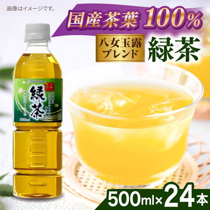 八女 玉露入り 緑茶 500ml×24本 糸島市 / スターナイン お茶 ペットボトル [ARM004] お茶 ペットボトル 500ml 24本 緑茶 国産 まとめ買い 八女茶 常温
