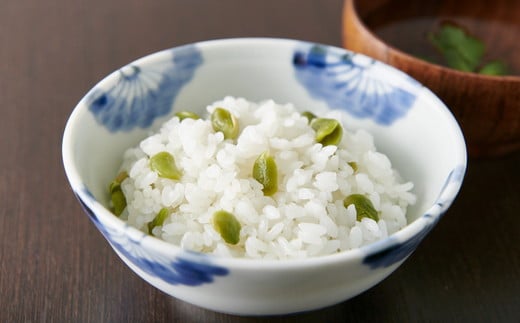 《山形県産秘伝豆(枝豆)入り》炊き込みご飯の素 2合用×6袋セット 【思いやり型返礼品】就労継続支援A型事業所支援品 010-G-BK008