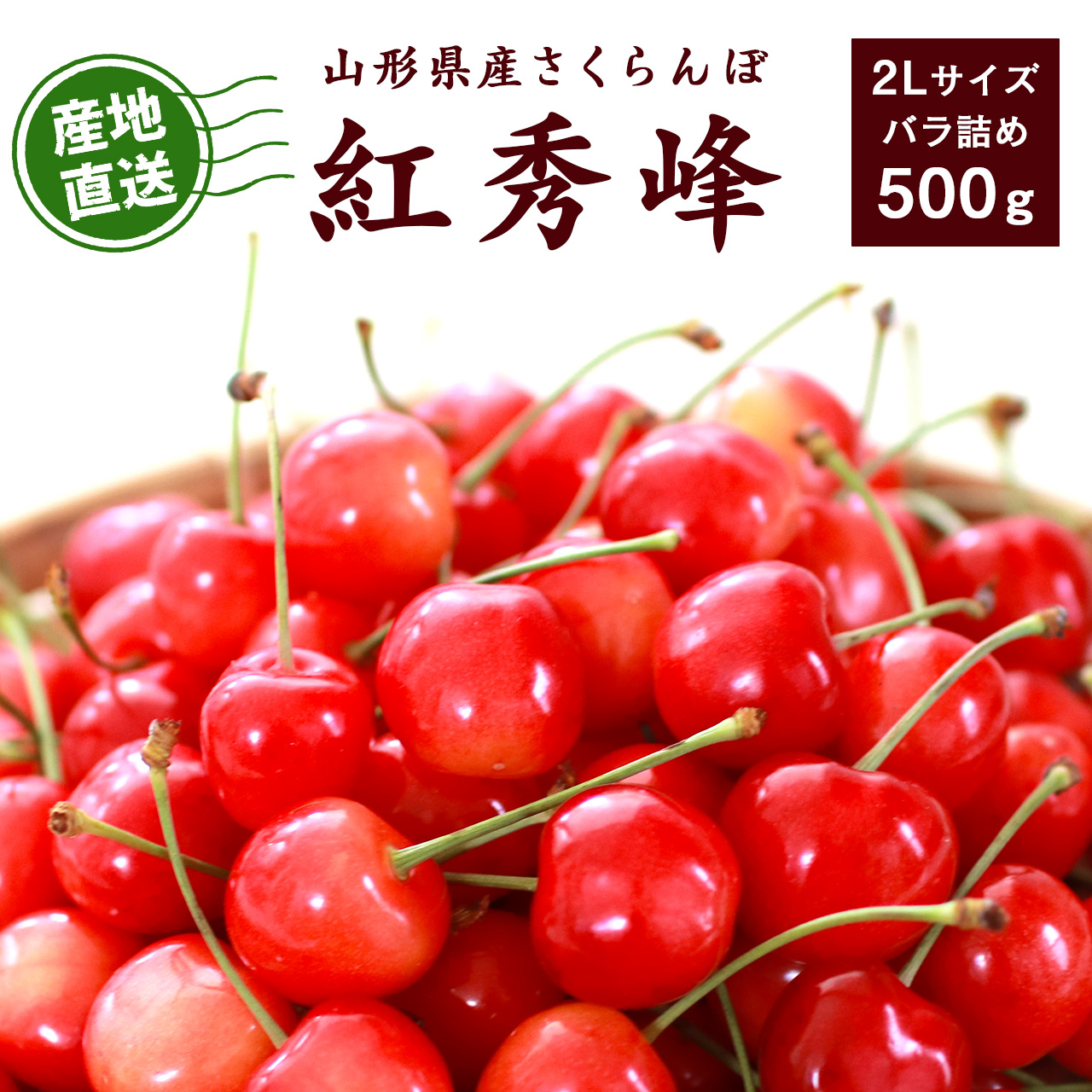 【先行予約】令和8年産 山形県産 こだわり農家の新鮮 さくらんぼ 500g 2Lサイズ 秀品「紅秀峰」 生産者直送 【2026年6月中旬頃から6月下旬頃】※ 配送不可 沖縄・離島　020-A-JF022