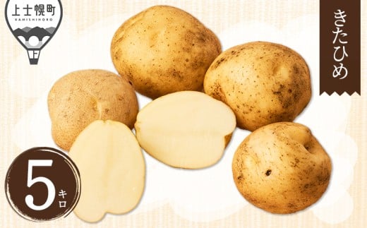 北海道産 新じゃが きたひめ 5kg 北海道 上士幌町 須田農場 野菜 じゃがいも ジャガイモ 馬鈴薯 産地直送 ［008-V71］