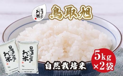 194.日置さん家の自然栽培米「鳥取旭」無洗米 5kg×2袋 2025年産