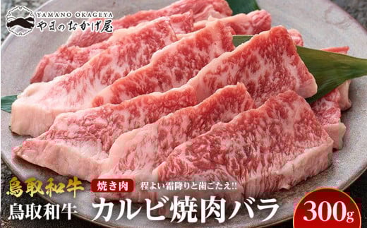 700.鳥取和牛カルビ焼肉バラ(300g)【国産 鳥取和牛 和牛 焼肉 肉 にく 鳥取県 北栄町 おすすめ 人気】