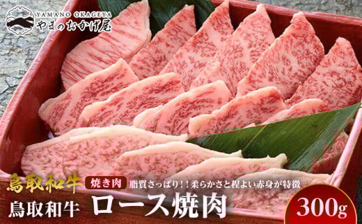 704.鳥取和牛ロース焼肉（300g）【国産 鳥取和牛 和牛 焼肉 肉 にく 鳥取県 北栄町 おすすめ 人気】