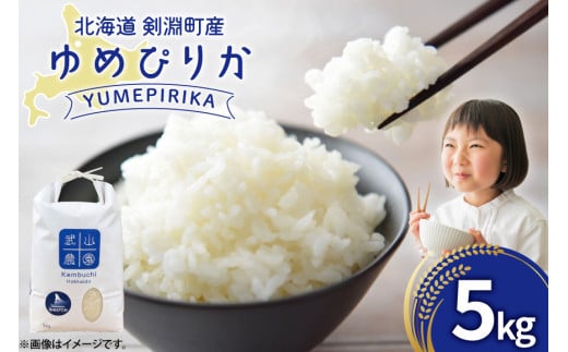 令和7年 米 ゆめぴりか 5kg [武山農園 北海道 剣淵町 14656339] お米 白米 精米 ご飯 ごはん コメ こめ 国産