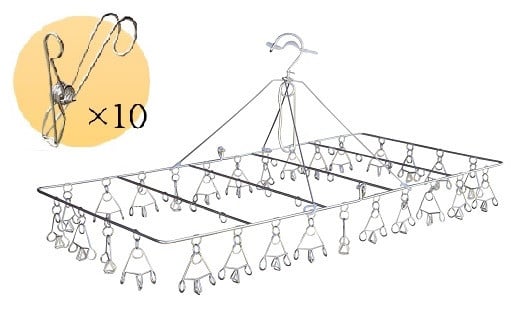 ハンガー ピンチ 【安江式まじかる ピンチハンガーII 大型版（36P） 安江式強力ハンギングピンチ （10個）セット】| Image Craft 株式会社 ハンガー 洗濯バサミ ピンチ 洗濯 日本製 丈夫 長持ち