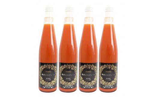 贅沢 トマトジュース 500ml×4本セット | アズファーム  ジュース 高糖度 無添加 無塩 M32S14
