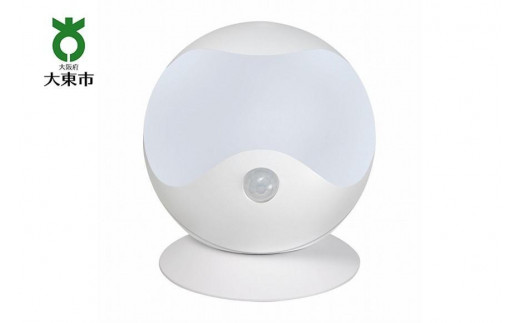 LEDセンサー付ライト 電球色・白色 防雨 電池式 PM-L750W