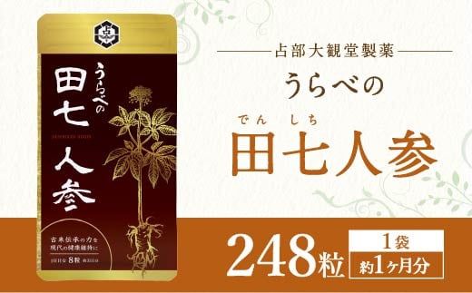 うらべの田七人参 (250mg×248粒)×1袋