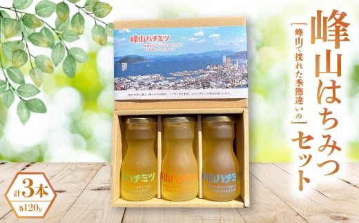 峰山ハチミツ中びん3本セット(高松景色箱入り)【1608607】