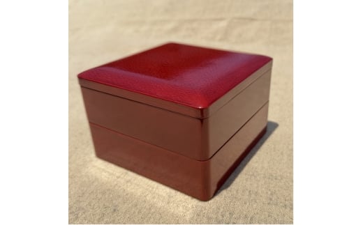 <香川漆器>15cm二段角弁当重 後藤塗【1620823】