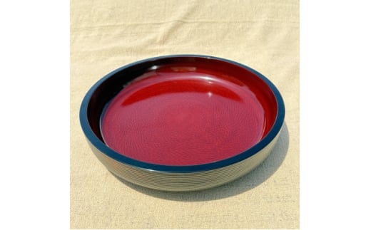 <香川漆器>36cm盛器 千筋内後藤塗【1620837】