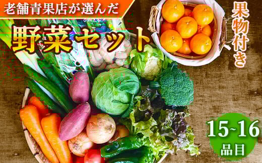 野菜のプロ40年が届ける 厳選野菜セット! 野菜・フルーツ 15~16品目 詰め合わせ