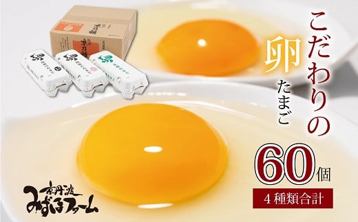 京丹波みずほファーム こだわりの卵4種セット [ 卵 たまご 新鮮卵 京都 丹波 国産 たまごセット ] ※北海道・沖縄・その他離島は配送不可 [011MF001]