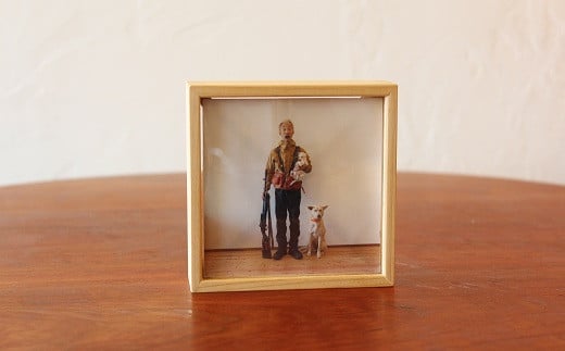 写真たて（正方形・京丹波産ヒノキ）　[012TK001]