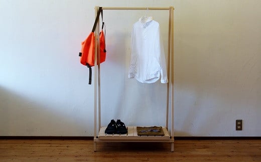 ハンガーラック【木製 手づくり 京丹波町産ヒノキ使用】 ※北海道・東北・沖縄は配送不可 [200TK001]