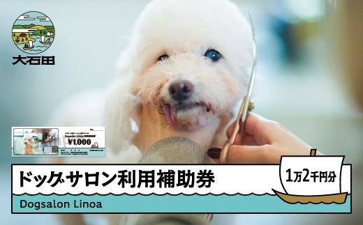 ドッグサロン 利用補助券 12,000円分 Dogsalon Linoa リノア 利用券 チケット シャンプー トリミング お手入れ 犬 愛犬 ペット 山形県 大石田町 li-hkxxx12000