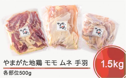 やまがた地鶏 モモ・ムネ・手羽セット as-zdztx