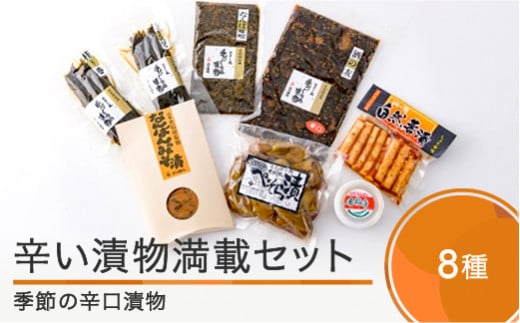 辛い漬物満載 辛・辛セット（8種類程度） is-tukex8