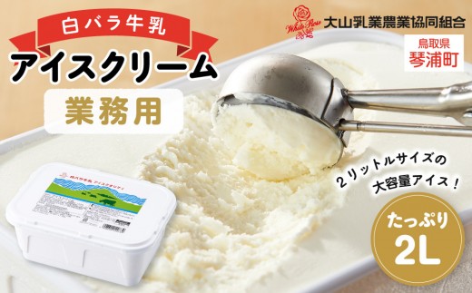白バラ牛乳 アイスクリーム業務用 2000ml
