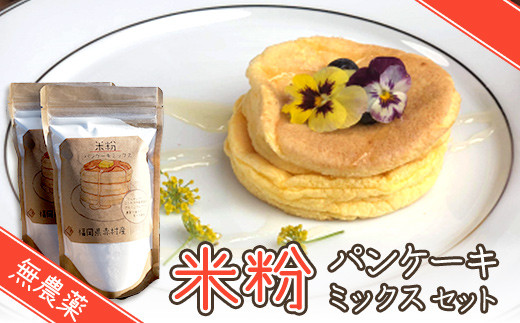無農薬米粉のパンケーキミックスセット T1