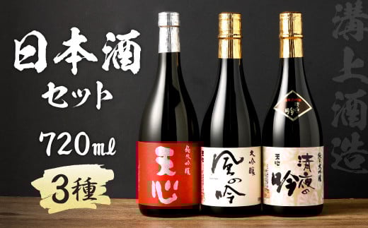 溝上酒造 日本酒セット(2)(720ml×3本) 計2160ml 3種 詰合せ 日本酒 酒