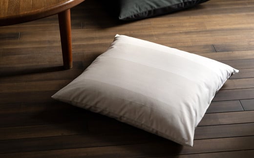 【無伴奏 白】<KUMASHIMA>座布団カバー 茶席判(43×48cm)