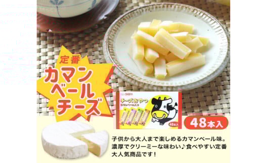 チーズおやつカマンベール 48本入り × 3箱 チーズ おやつ カマンベール ご褒美 ドンキ 個包装 手軽 人気 おすすめ 子供 大人 おつまみ スナック 愛媛県 松前町