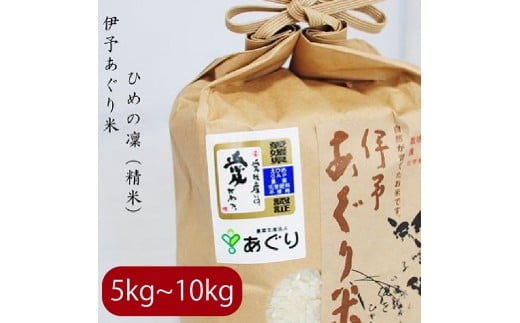 【選べるキロ数】米 精米 5kg 伊予あぐり米「ひめの凜」 令和7年産 米 農薬・化学肥料不使用 米 精米 令和7年産 米 お米 こめ 農薬・化学肥料不使用 こだわりのお米 愛媛県 松前町 松前 まさき 愛媛 えひめ おこめ 有限会社あぐり 愛媛県産米 松前町産米 美味しいお米   お米 贈答 贈り物 愛媛県 松前町 有限会社あぐり