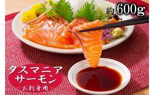 タスマニアサーモン お刺身用ブロック 3個～4個入り 合計600g 【KS10】