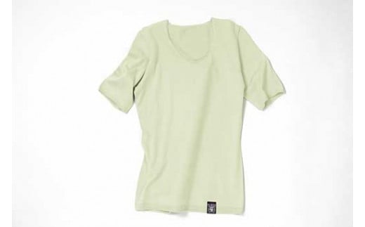 NUONE海島綿ラウンドネック半袖プルオーバー ピスタチオ 1(9号)