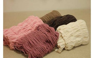 綿モダール　のびふわストレッチブランケット(バニラ)