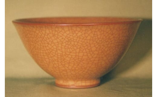 瑞芝焼-旧紀州藩徳川家御用窯米色青瓷茶碗-