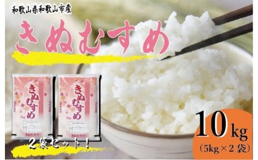 令和7年産 和歌山県産 米 きぬむすめ 各5kg×2袋