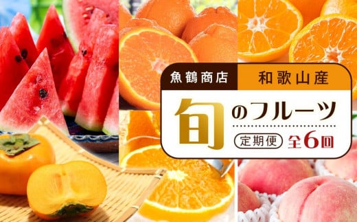 【2・4・6・8・10・12月 偶数月発送 全6回】和歌山産 旬のフルーツ お楽しみ 定期便 【魚鶴商店】【UT113】
