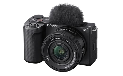 No.1106 【ソニー】デジタル一眼カメラ　VLOGCAM　ブラック　パワーズームレンズキット ／ カメラ デジタルカメラ デジカメ 一眼 美しい 高画質 裏面照射型 Exmor RCMOSセンサー 最新画像処理エンジン BIONZ XR 高速AF くっきり 鮮やか 動画撮影 コンパクト コンパクトボディ SONY 神奈川県