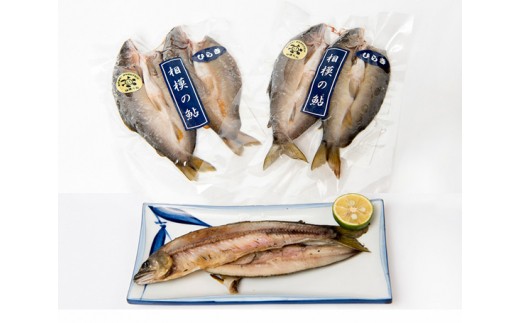 No.348 厚木名産　鮎ひらきセット ／ アユ あゆ 大型鮎 川魚 名物 相模の鮎 かながわブランド 特産 脂 うま味 手軽 おつまみ おかず 神奈川県