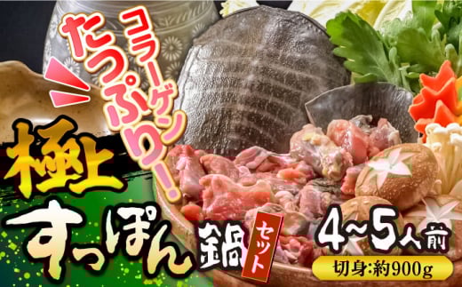 【良質コラーゲンがたっぷり！】免疫力向上の健康食　極上スッポン鍋セット 4〜5人前 / すっぽん スッポン 鍋 すっぽん鍋 スッポン鍋 コラーゲン / 南島原市 / はなぶさ [SCN158]