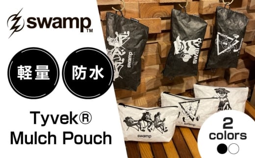 【黒】【2色展開オリジナルポーチ】Tyvek®︎ Mulch Pouch サコッシュ ポーチ キャンプ 人気 アウトドア 旅行 フェス 登山 ソロキャンプ 島根県雲南市/swamp™︎ [AIDX003-1]