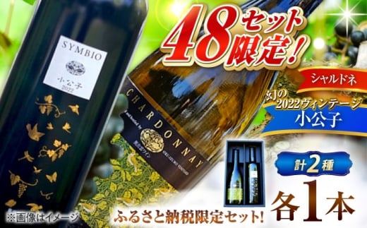 【贈答用】ふるさと納税限定ワインセット 小公子(2022ヴィンテージ)・シャルドネ ワイン セット 飲み比べ 在庫限り 750ml×2本 島根県雲南市/有限会社奥出雲葡萄園 [AICS092]