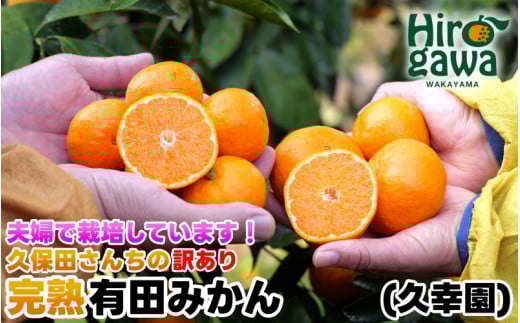 完熟 有田 みかん 訳あり 5kg 久幸園 / 温州みかん 有田みかん 甘い 家庭用 和歌山 柑橘 ※11~12月順次発送【hsk004-c-5B】