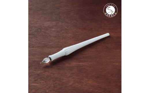 noji (楠 -kusunoki-) 有田焼 白磁ガラスペン シンプル スタイリッシュ オリジナルブランド 【HIZEN5】 A35-238