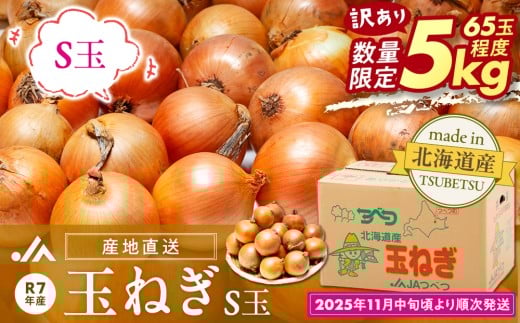 【訳あり】玉ねぎ S玉 5kg | 北海道津別町
