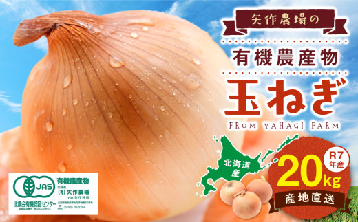 R7年産 有機農産物 玉ねぎ 20kg (有)矢作農場 | 北海道津別町